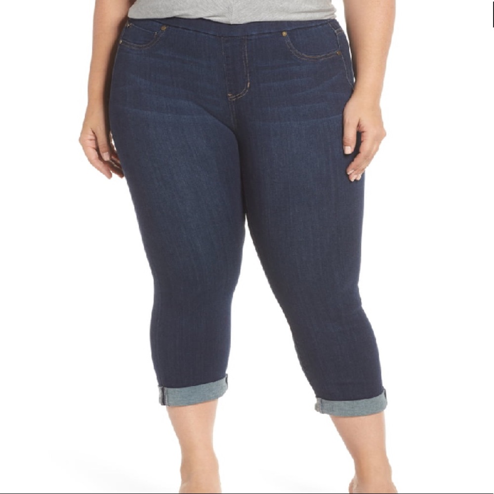 Liverpool Jeans Company Dark Indigo Cropped Skinny Jeans